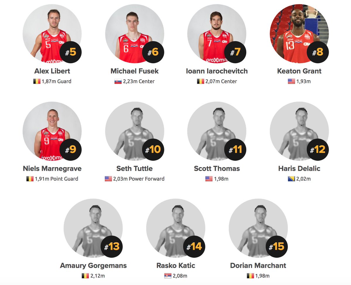 spiroubasket's tweet image. Roster du @spiroubasket pour la saison 2017-2018 : proximusspirou.be/actualite/2017…
Let's Go Spirou ! #AuCoeurDeLaPassion