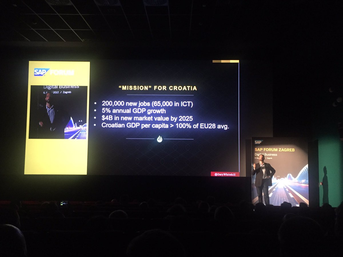 Futurist <a href="/GaryWhitehill/">Gary Whitehill</a> had some valuable tips for <a href="/Croatia_hr/">Croatia Full of life</a> in his presentation on how to thrive in the 21st century #sapforum