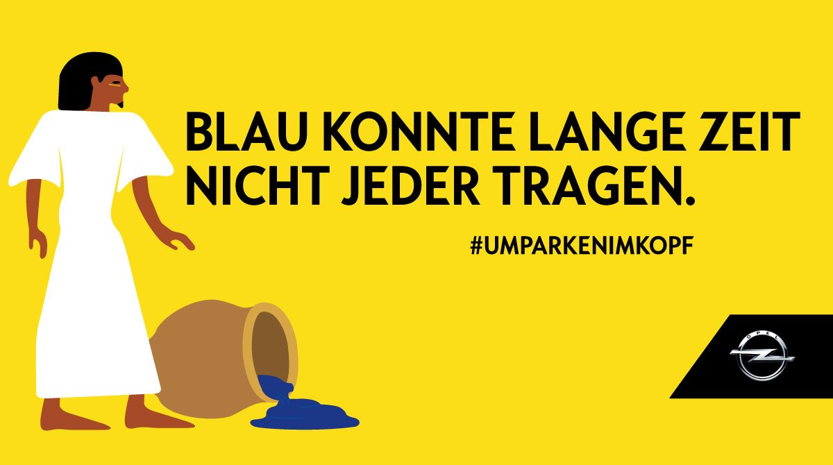 Spät entdeckt und dennoch seit 100 Jahren die Lieblingsfarbe der Deutschen: Blau. bit.ly/UmparkenImKopf…