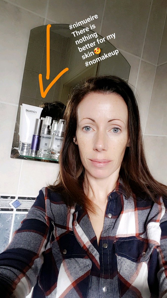 <a href="/Nimueireland/">Nimue Skin Ireland</a> #nimueire @niamhwal26 
No makeup selfie with my beloved Nimue in the backgroud😍 <a href="/Cloggers_2015/">#Cloggers</a> #corkblogger
