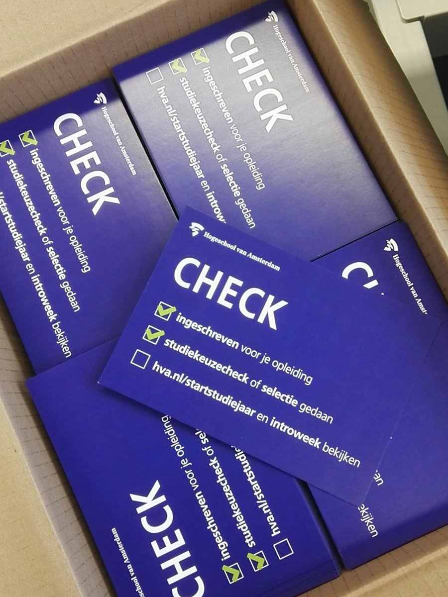 Laatste voorbereidingen studiekeuzecheck HBO-V <a href="/AnnaHoogenkamp/">AnnaHoogenkamp</a> @HvAGezondheid