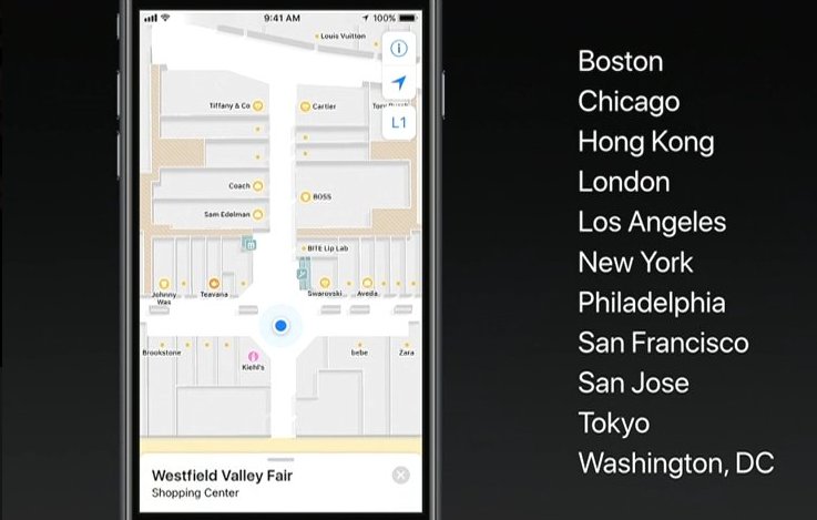 thenextweb's tweet photo. Apple updates Maps with detailed floor plans of airports, malls in iOS 11 https://t.co/2T2MU58vWv #WWDC2017 https://t.co/IsU6y5YDmf