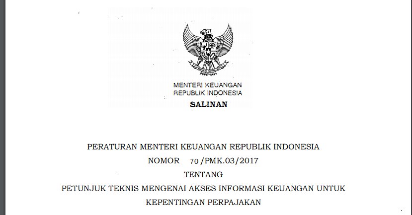 CITA_Research's tweet photo. PMK 70 / PMK.03/20 17
Tentang Petunjuk Teknis mengenai Akses Informasi Keuangan untuk Kepentingan Perpajakan > https://t.co/eI5N0zwOIW https://t.co/xKOE9mHjX3