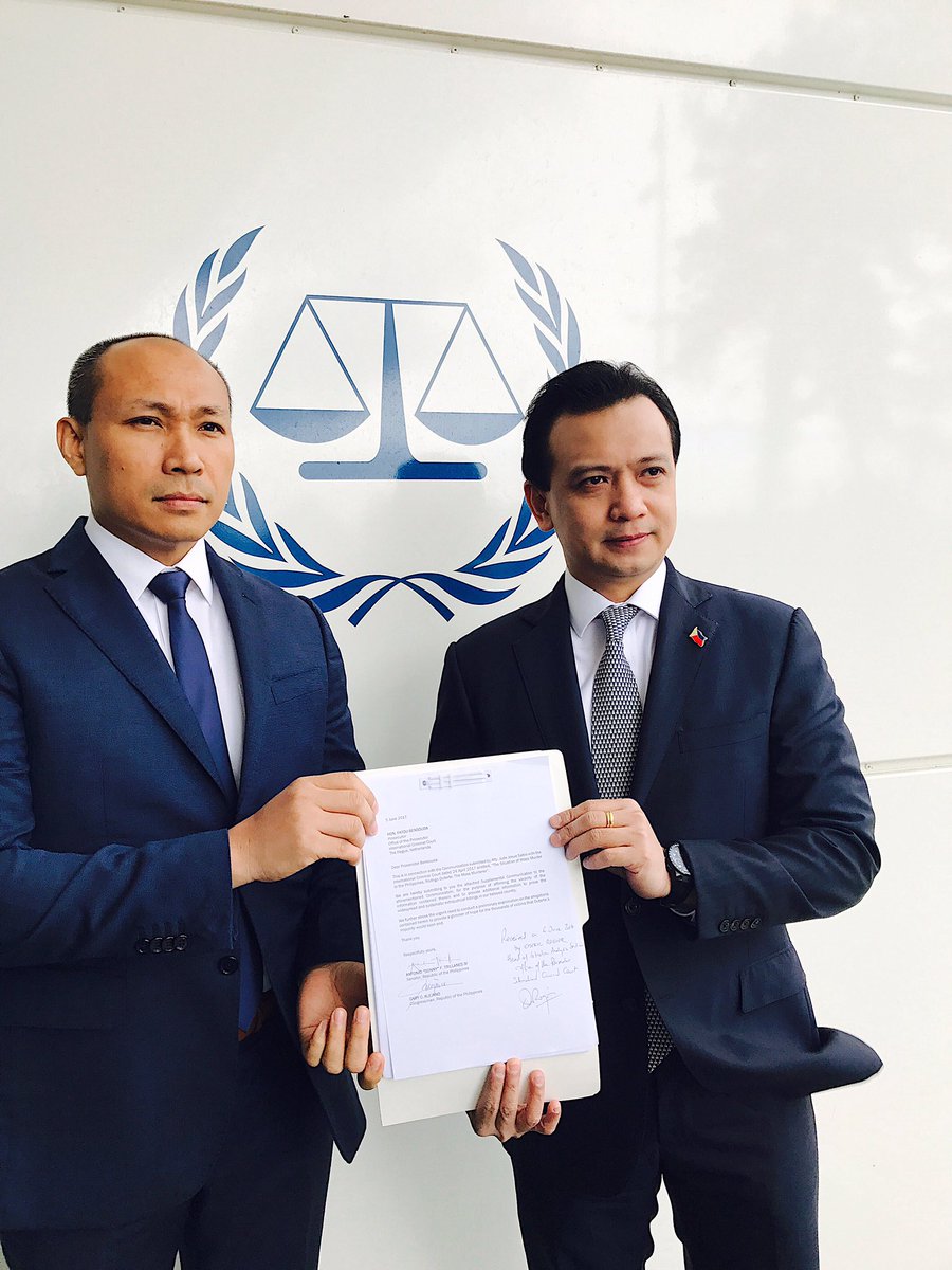 thirdyado's tweet image. Copy of supplemental complaint filed by Sen. Trillanes and Rep. Alejano at the ICC against Pres. Duterte @ABSCBNNews