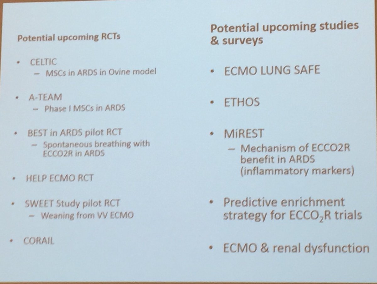 Brodie @ECMONetwork : the increasing scale and quality of ECMO research #PratoICM17