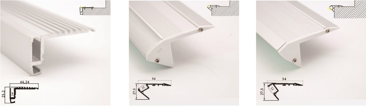 Ray_Ledlight's tweet image. Led aluminum profiles for stairs...