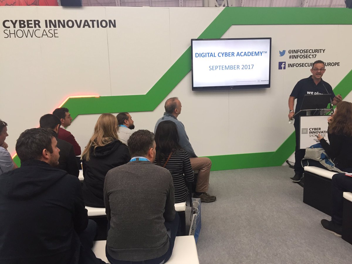 LondonCyberTech's tweet image. .@immersivelabsuk on plugging the cyber skills gap #infosec2017