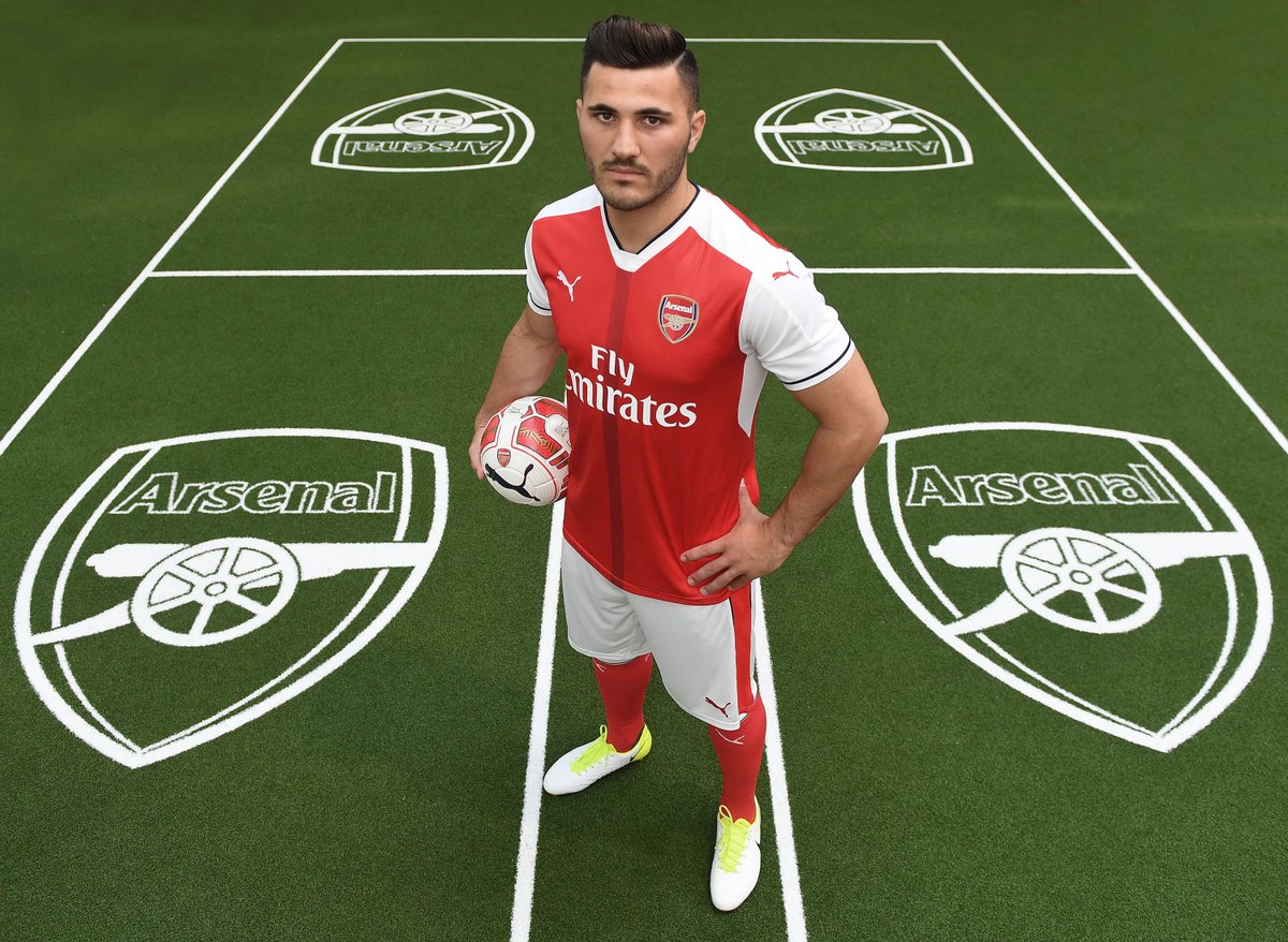 Stuart_PhotoAFC's tweet photo. New #Arsenal signing Sead Kolašinac #afc https://t.co/CeTJj3WKJI