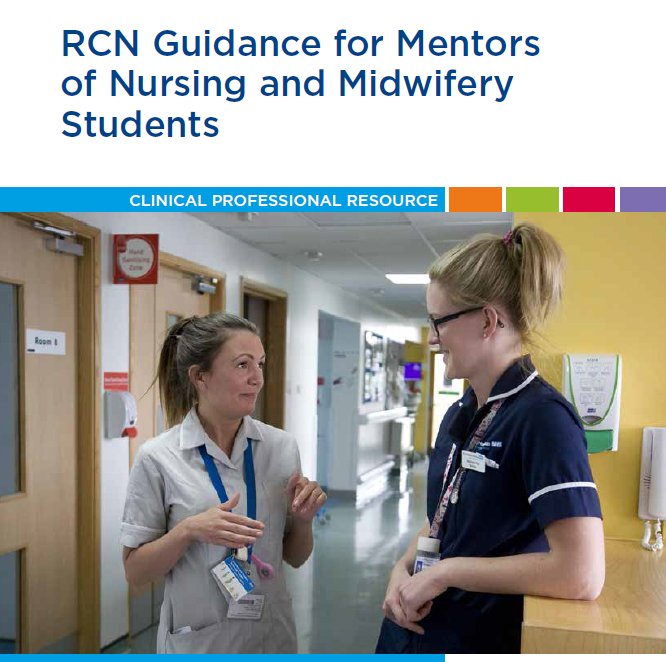 theRCN's tweet photo. Are you mentoring a nursing or midwifery student? Then check out our updated guidance: https://t.co/NIURptJxho https://t.co/exhM8lKS97