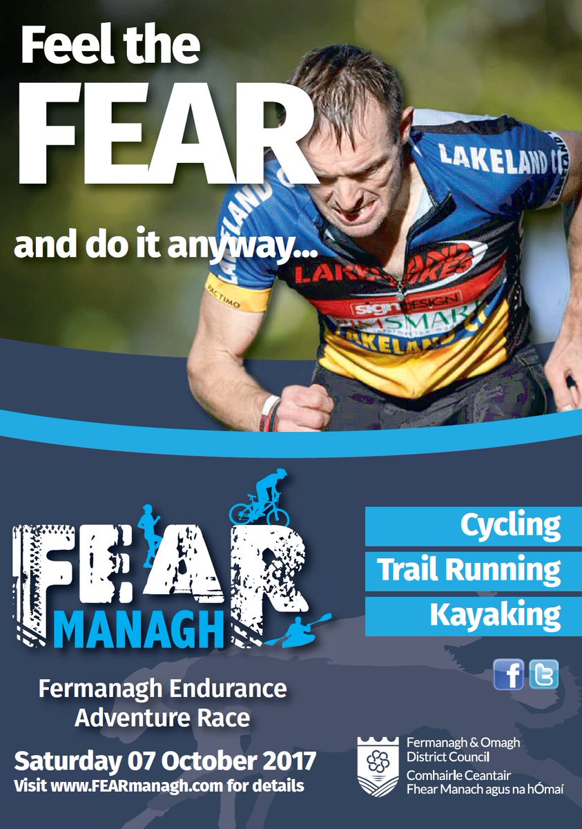 #SAVETHEDATE <a href="/FEARmanagh/">FEAR</a> 2017 is 07 October! Sign up at fearmanagh.com #allroadsleadtoFEARmanagh #feeltheFEARanddoitanyway