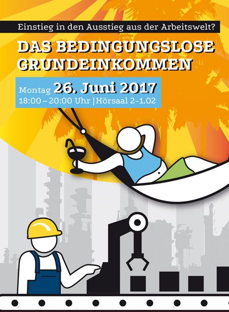 Podiumsdiskussion: Das bedingungslose Grundeinkommen
Montag 26. Juni 2017
18:00 – 20:00 Uhr
FH Lübeck
wissen-luebeck.de