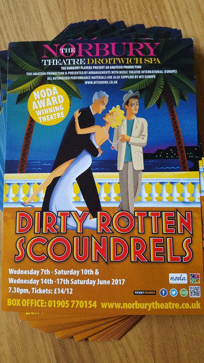wasladyejt's tweet photo. @SteveMartinToGo please give a #BreakALeg for @NorburyTheatre production of Dirty Rotten Scoundrels! Thank you!Xx https://t.co/NuJCOoRIcq