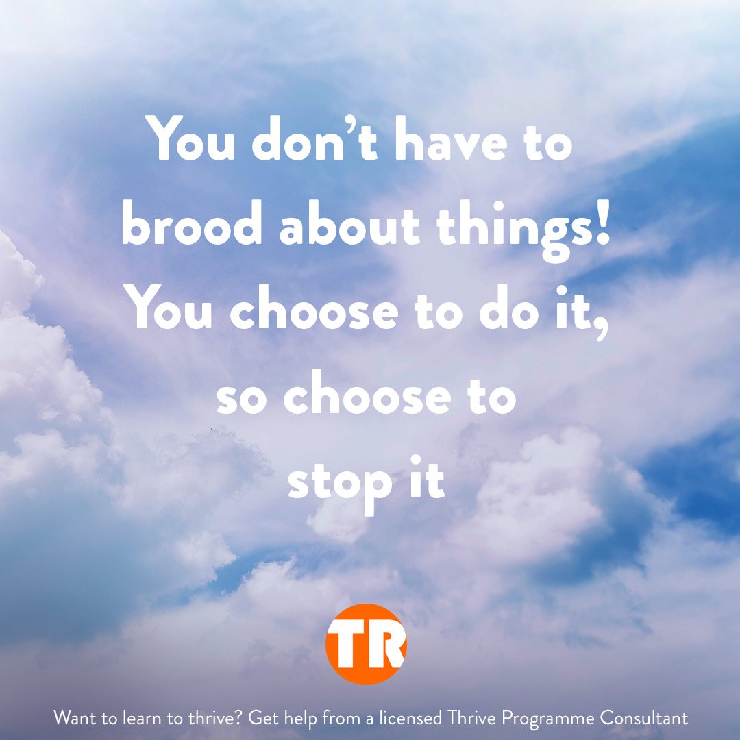 Thrive_Republic's tweet photo. Some #TuesdayMotivation from @thriveprogramme's Rob Kelly - stop brooding, NOW! https://t.co/EVDmJm8K2H