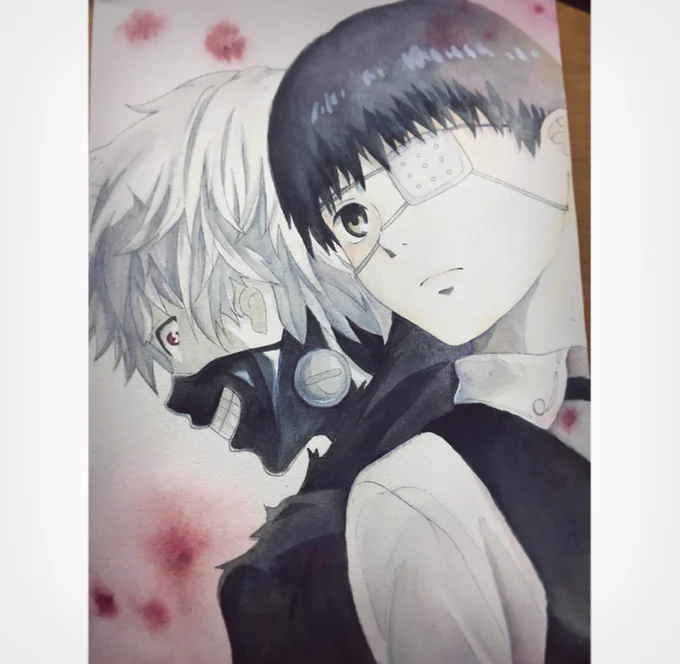 金木君模写しました
マスクの口角上げ過ぎた…
#絵描きさんと繋がりたい 
#東京喰種 