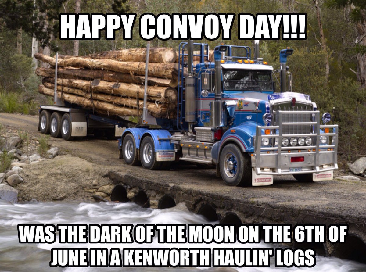 zbc_motorsports's tweet photo. Happy Convoy day ya'll!!!
-Rooster

#zbcmotorsports #happyconvoyday #convoy #kenworth #logtruck #6thofjune #trucker #cwmccall https://t.co/07LBZDsuHq