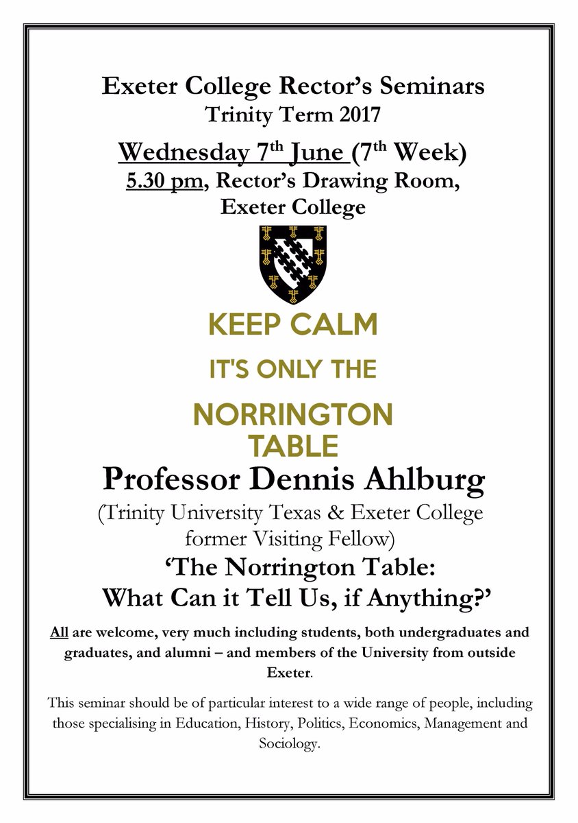 norrington table oxford