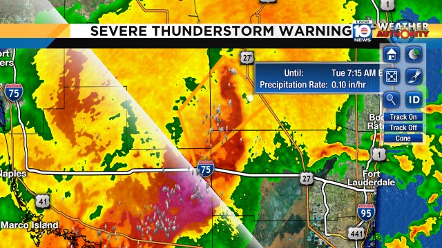 Strong Storms continue across Western Broward County. https://t.co/o2vsn6cQ6H