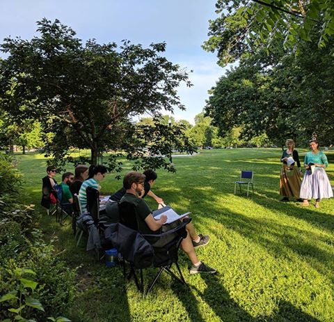 ActorsTheatreCo's tweet photo. ATC rehearsals on a summer evening. #ATCPride #ATCEmperor https://t.co/nfYROy7Tbl