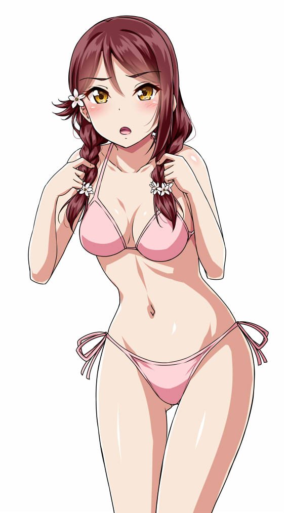 onioni001's tweet photo. 梨子ちゃんの三つ編み可愛すぎたのじゃ・・・そして水着着せるのじゃ🤤🤤🤤🤤 https://t.co/oFPzzYLrb2