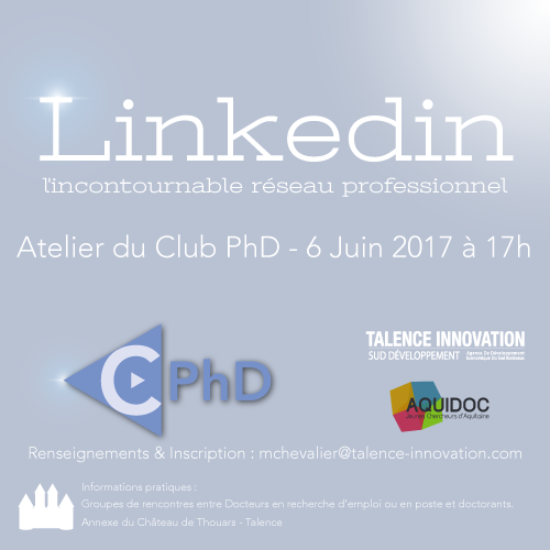 TalenceInno's tweet photo. #ClubPhD #LinkedIn ce soir à @TalenceInno avec des Docteurs de l'@univbordeaux, @UBMontaigne et @BordeauxINP avec @AquiDoc https://t.co/2HiSfJq92H