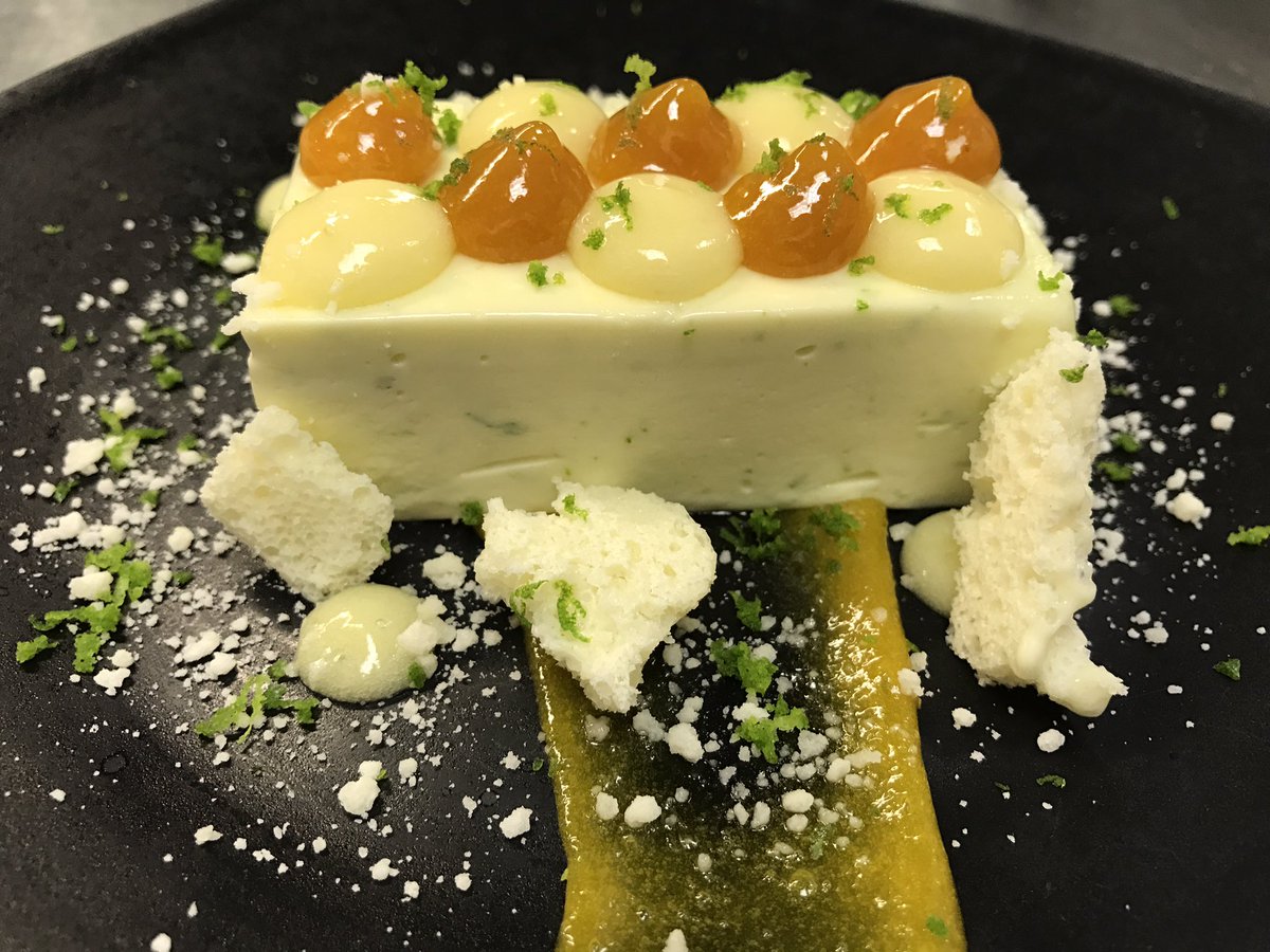 Kafir lime, mango, aerated white chocolate