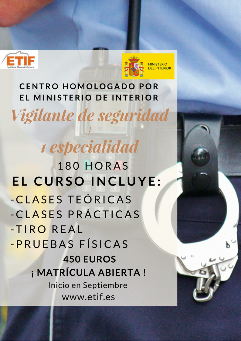 BestFormacio's tweet photo. ¿Quieres trabajar en el ámbito de la seguridad? ¡Te ayudamos! Fórmate con nosotros.#seguridad #castelldefels #vigilante #curso #cursos https://t.co/gpQEwg7JCZ