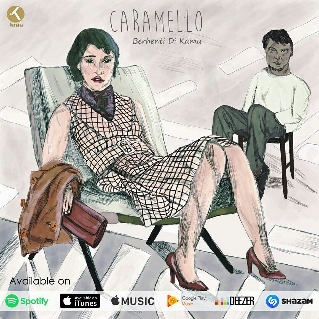 erikroadman's tweet photo. Single pertama "Berhenti Di Kamu" - @caramello_ofc sudah bisa didownload. #singlepertama #caramello #berhentidikamu 
#kanakainc https://t.co/CsUrEedXvS