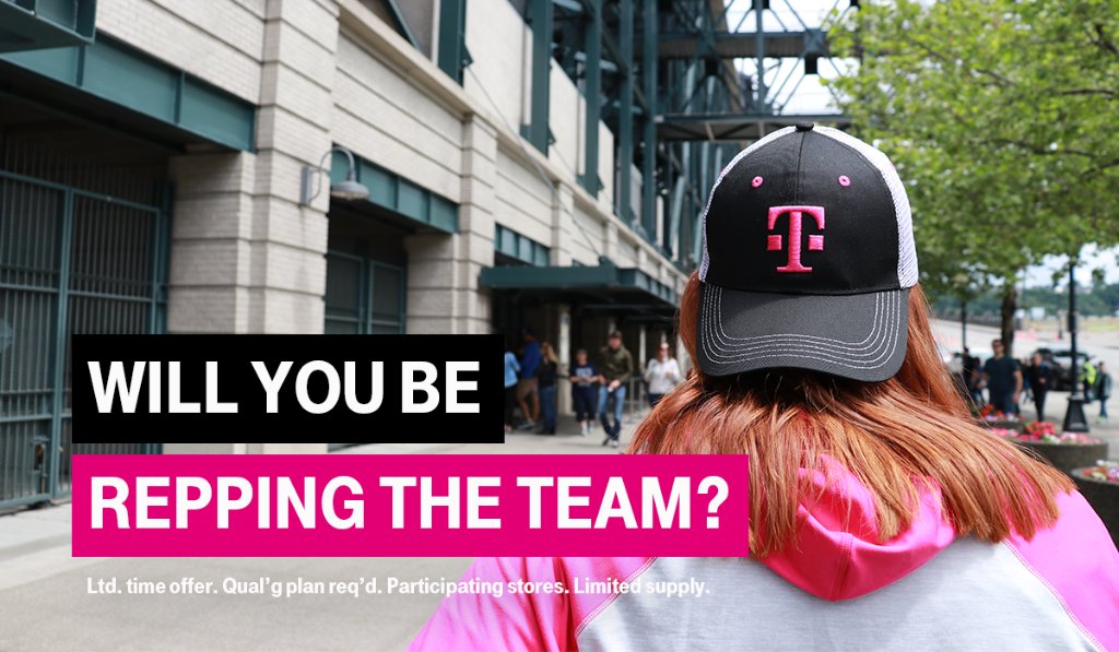 TMobile's tweet photo. Hats off to another great year of #TMobileTuesdays.

Get a FREE T-Mobile trucker hat as part of #Thankiversary. https://t.co/2Jgsuz0PIZ