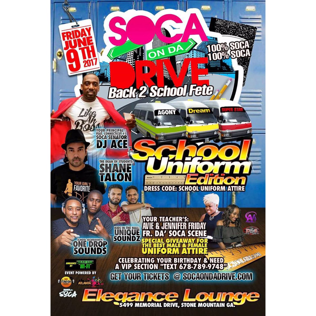 DjTrippleAUSPD's tweet photo. Unique Soundz weekend line up:
1๏ธโฃFriday- #SocaOnDaDrive
2๏ธโฃSaturday - #JungleJuiceJam
3๏ธโฃSaturday- #SocaChutneyGlow https://t.co/Ttt6cHM3VV