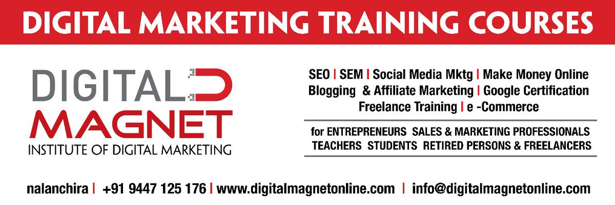 LOGICLANDTECH's tweet photo. Digital Marketing Training now at Trivandrum https://t.co/y0CVexo8AT