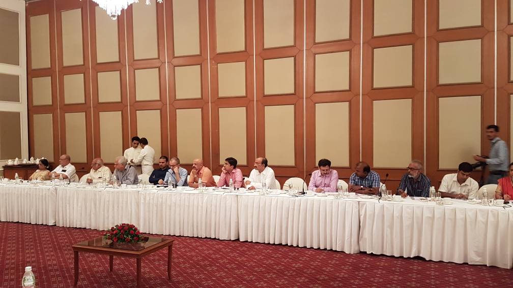 In consultation with Film Industry Representatives on proposed Cinematograph Act in view of Justice Mudgal Committee Report /1