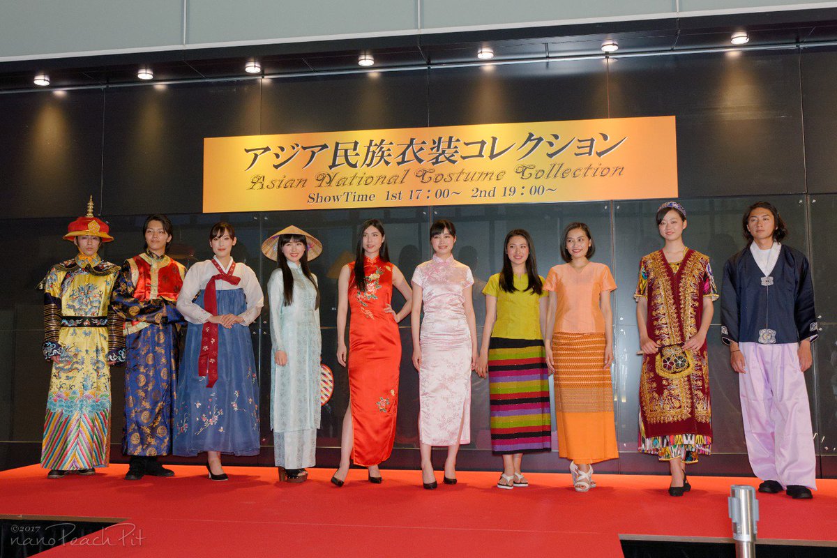 ʇiԁɥɔɐǝԁouɐu على تويتر ファッションショーに出演したモデルの皆さん 九州国立博物館 アジア民族衣装コレクション 17 05 Noir 九州国立博物館 民族衣装 ファッションショー