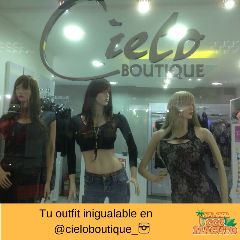 cccmacuto's tweet photo. Ven a @cieloboutique_ y disfruta de bellísima moda, estilo y colores  en el @cccmacuto  en la Carrera 19 entre 22 y 23. https://t.co/B66tLt025n