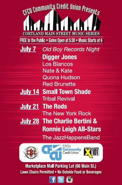 Main_St_Music's tweet photo. A dynamic lineup for this year's Cortland Main Street Music Series! Please share!
#HistoricDowntownCortland #MainStMusic https://t.co/O2CBpEKLSF