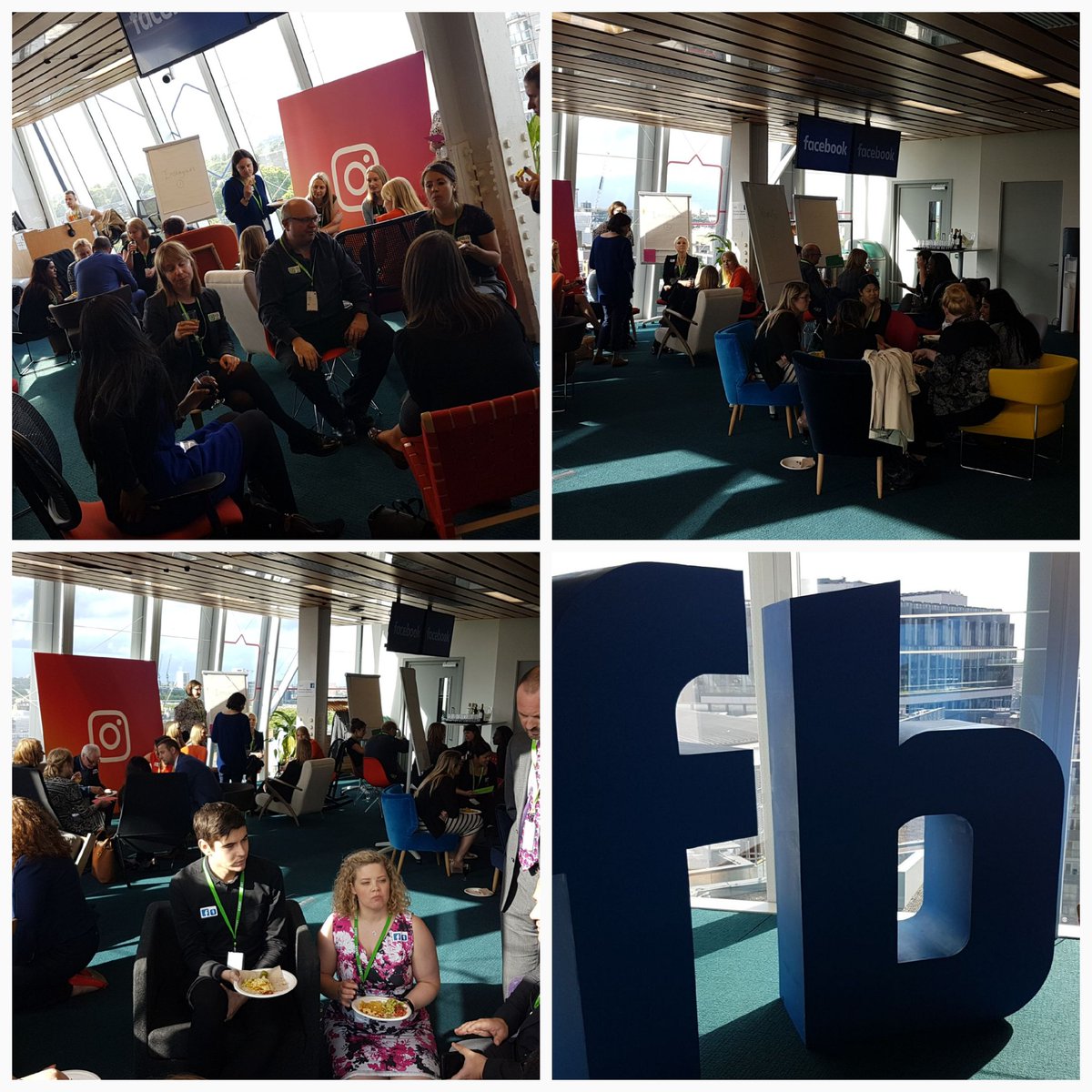 Liz_Kentish's tweet photo. Networking underway @BIFM_WIFM @FacebookLondon https://t.co/jSUvSEL4Us