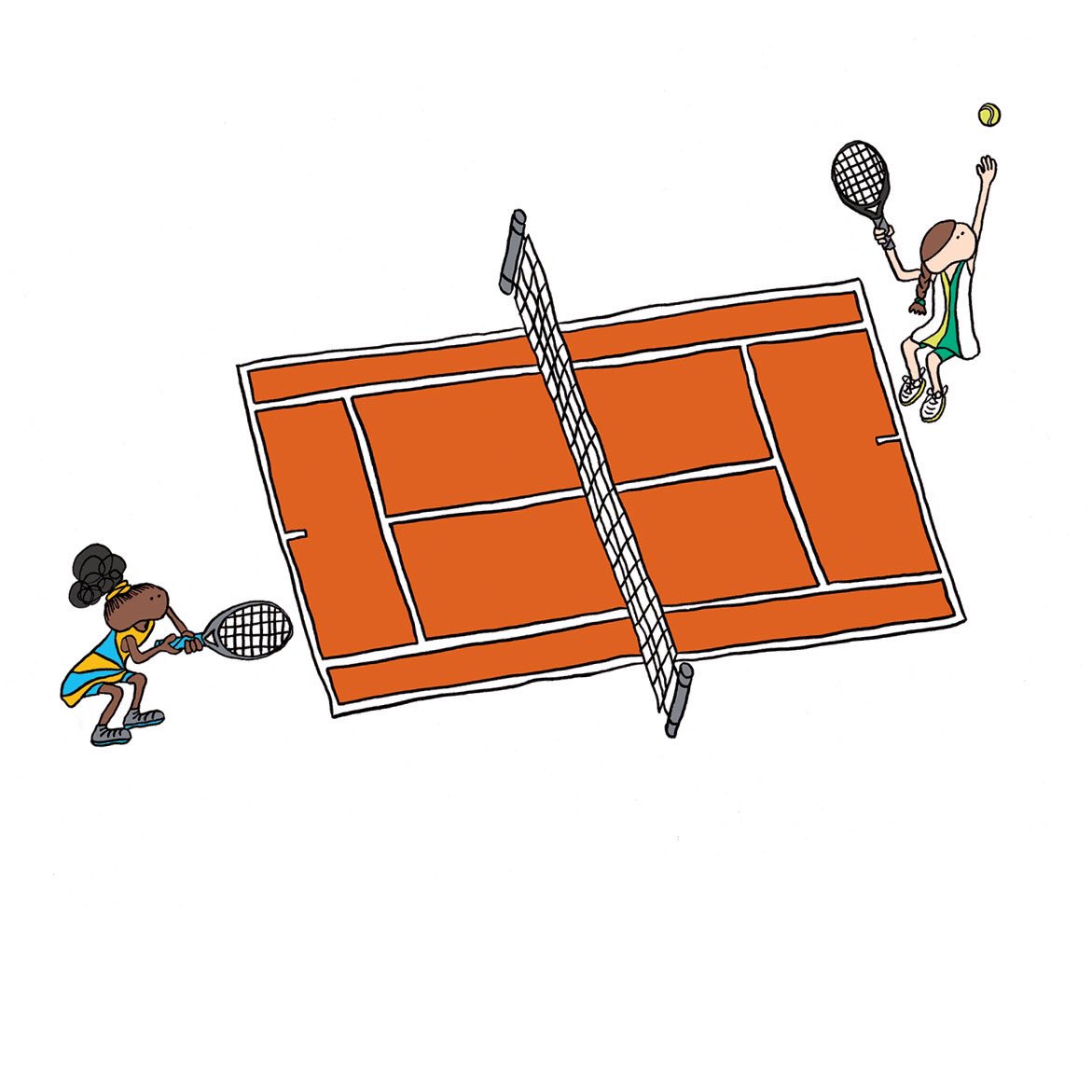 ruthielafond's tweet photo. I love this tournament! @rolandgarros #tennis #illos #claycourttennis #sportsbyruthie #sportsillustration https://t.co/h1inZptaY6