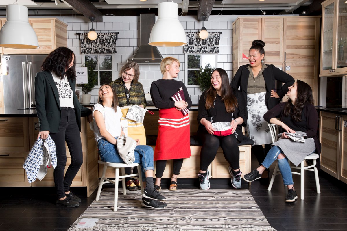 IKEACanada's tweet photo. #IKEA has partnered with @setsuneinc to create a unique, handmade textile collection from indigenous artists: https://t.co/pjevNiH8m2 (1/2) https://t.co/r1iGW000EK