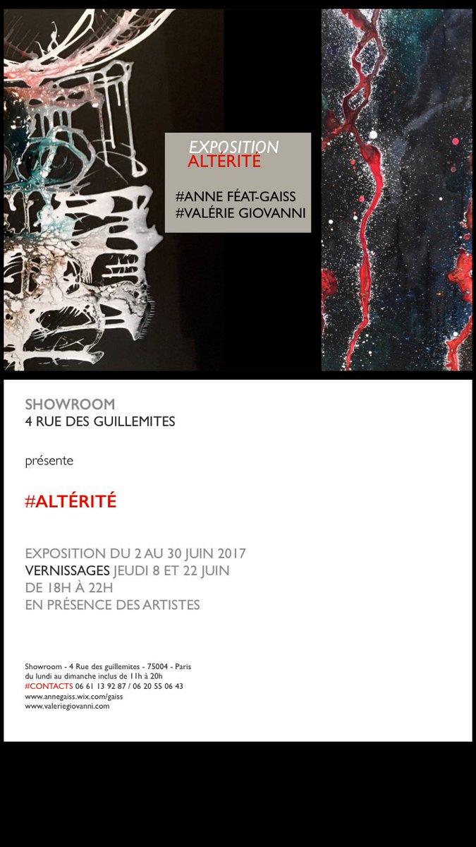 val_artiste's tweet photo. #encres #expo4ruedesguillemites #juin #paris https://t.co/V5dlGQ0hzc