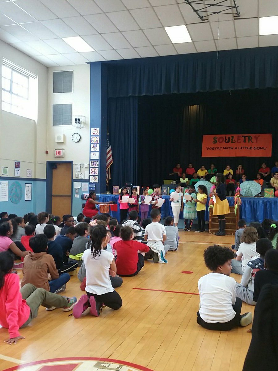 Second grade poets from Ms. Nunez's class share their own poems during souletry. <a href="/HawthorneSchool/">Hawthorne School</a> #TeaneckSchools