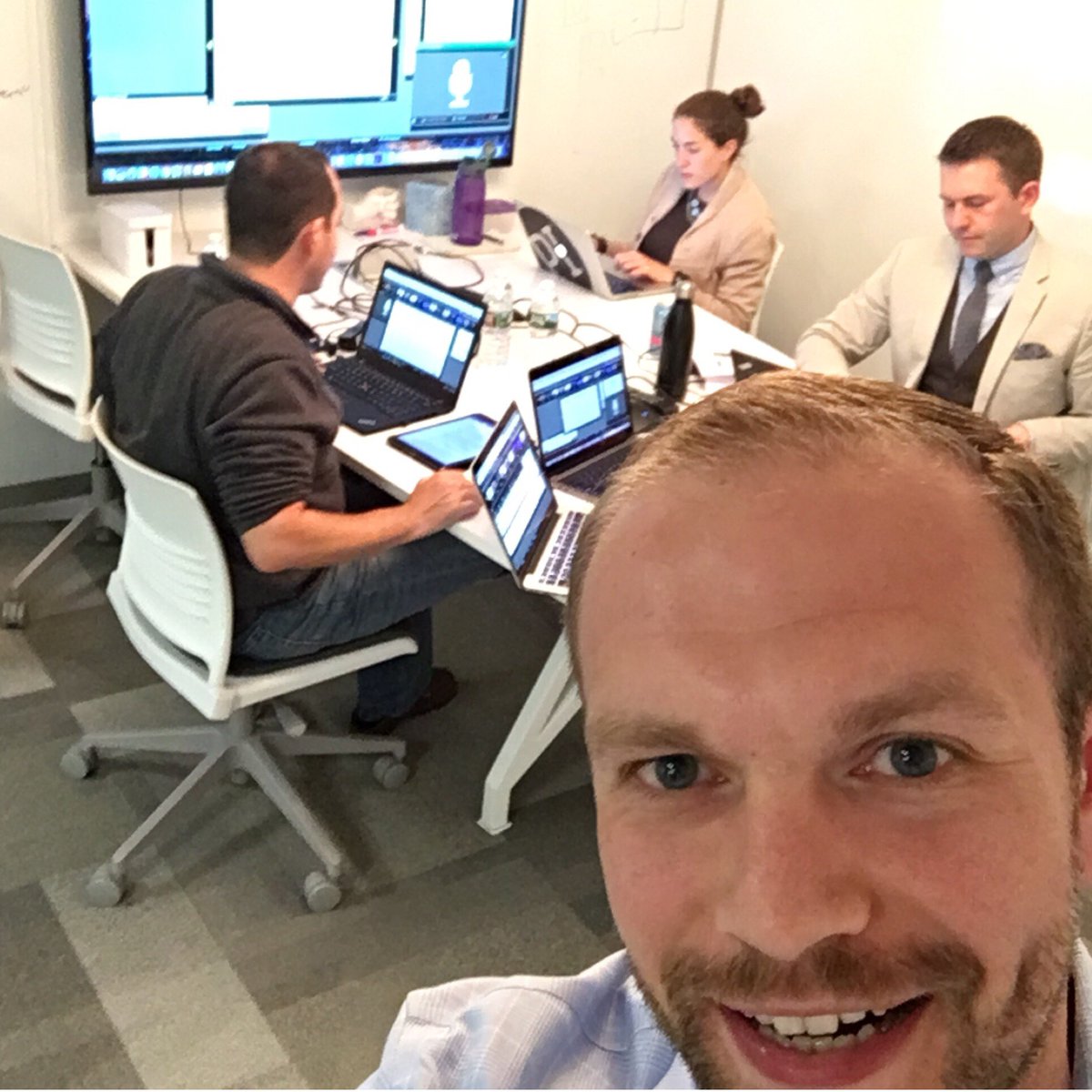 Fortin's tweet photo. Live during our #webinar on mistruths said by #WorkforceAssessment vendors @predictiveindex #hrtech #hr #hcm #management https://t.co/s99GWTqfbD