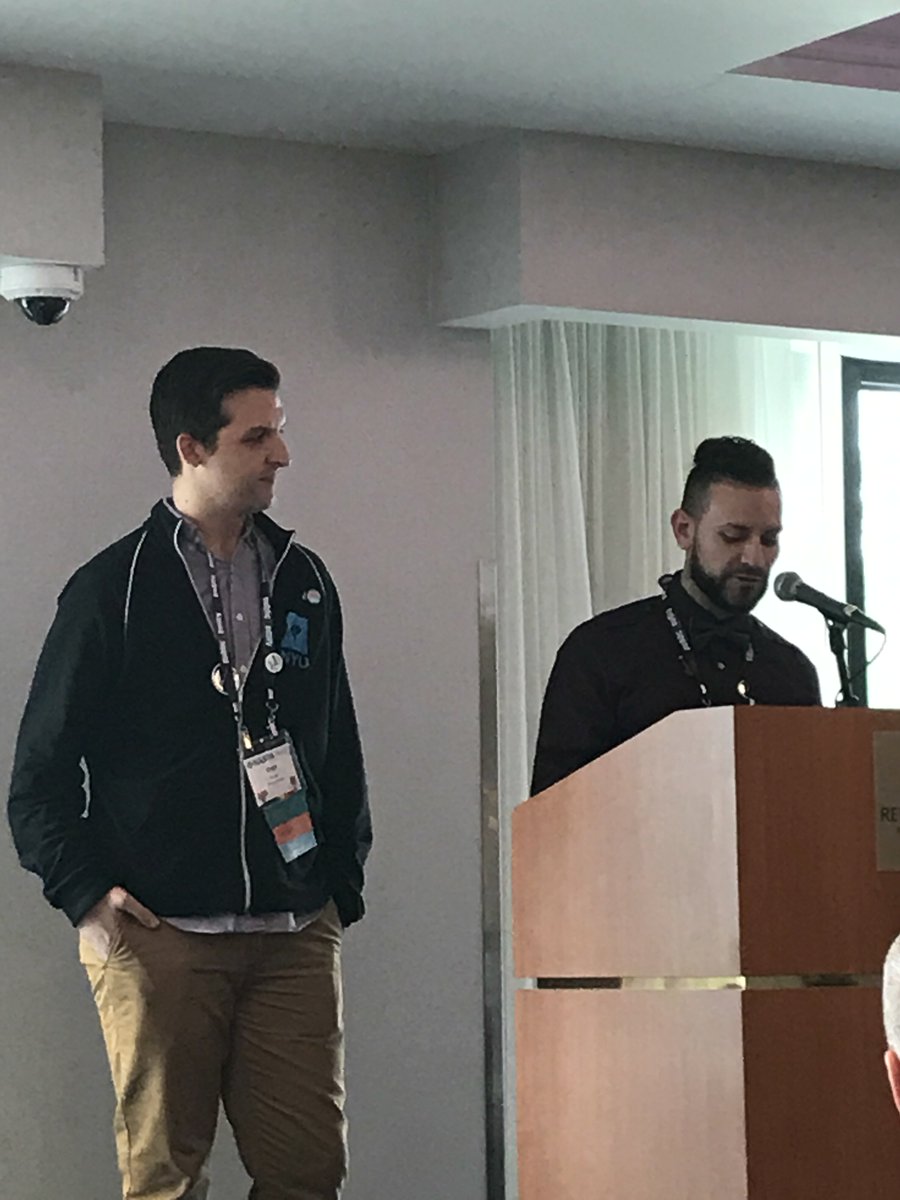 NASPA2's tweet image. #NASPA2 2018 chairs, Zach and Felipe lead us into next year