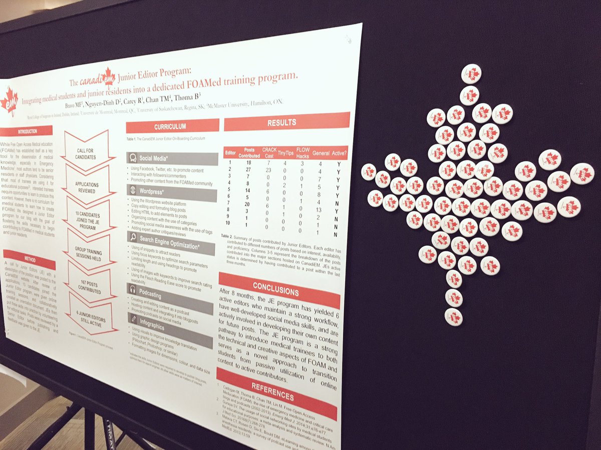 dat_nd's tweet photo. Wanna become Junior Editor for CanadiEM? Come get your CanadiEM pins at moderated poster this afternoon 12h50! @WeAreCanadiEM #CAEP17 https://t.co/kZwAJWXNDv