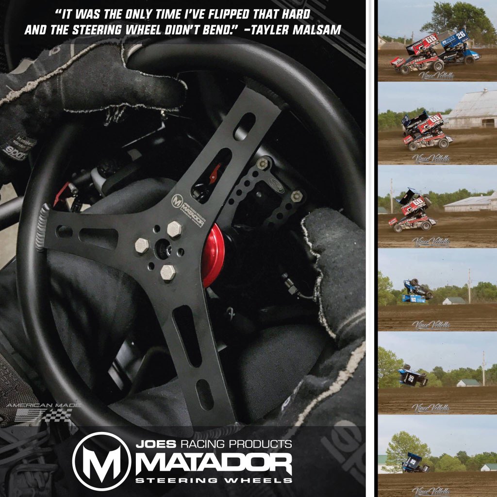 After this ride at <a href="/atticaracewyprk/">Attica Raceway Park</a>, <a href="/TaylerMalsam/">Tayler Malsam</a> had this to say about the durability &amp; strength of his JOES Matador Wheel. 📸 <a href="/VinnieV77/">Vince Vellella</a>