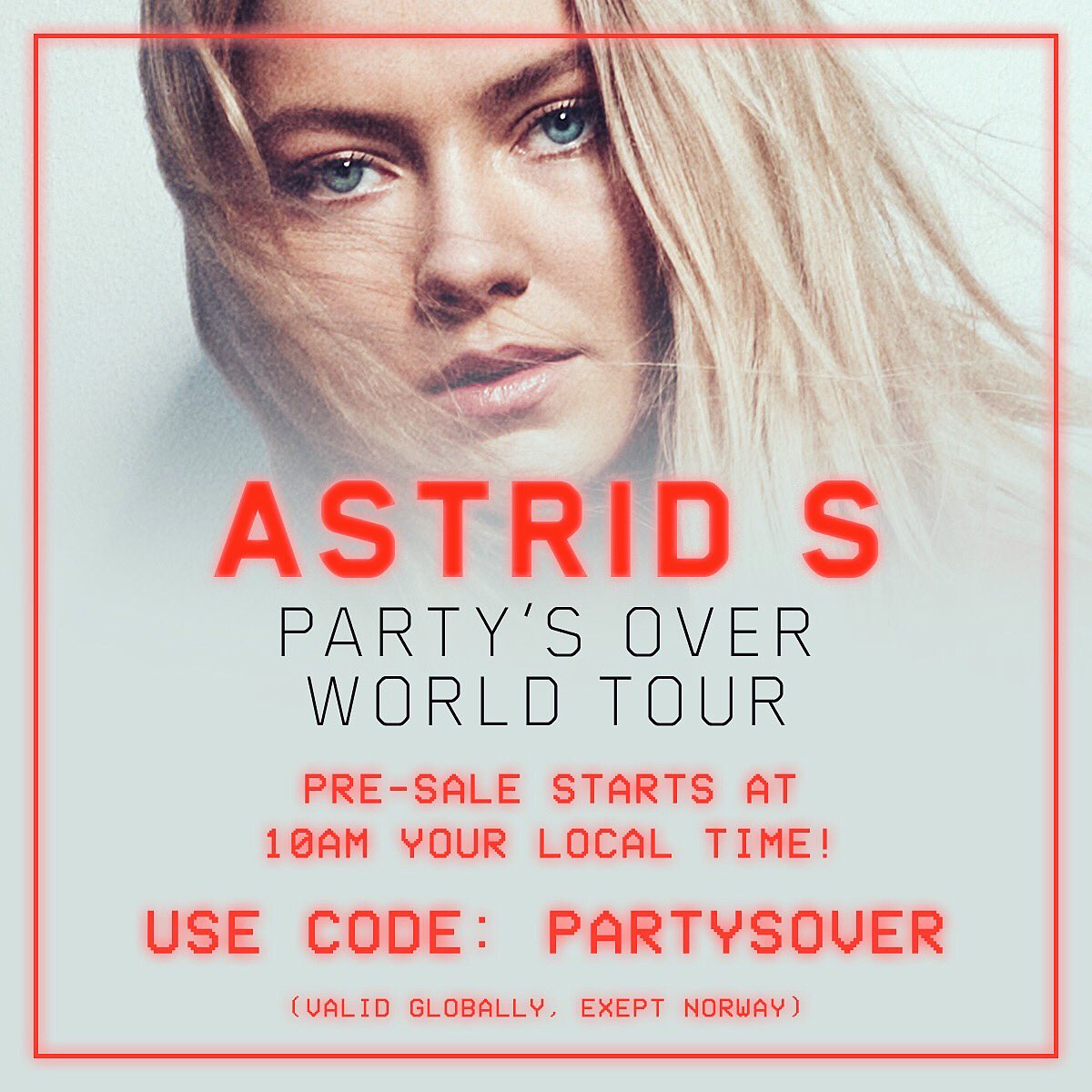 AND THIS IS THE ORE-SALE CODE! Go to astridsofficial.com to get your tickets!!! 🍓🍕🍓❤️🍕🍓❤️