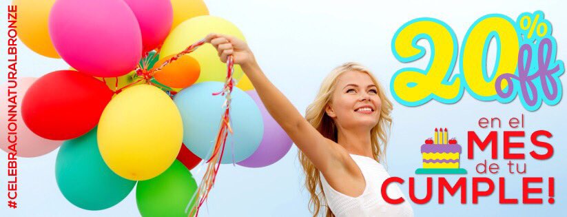 Te regalamos un descuento especial para que luzcas Radiante, porque cada Año de Vida hay que Celebrarlo y queremos acompañarte. #celebrate