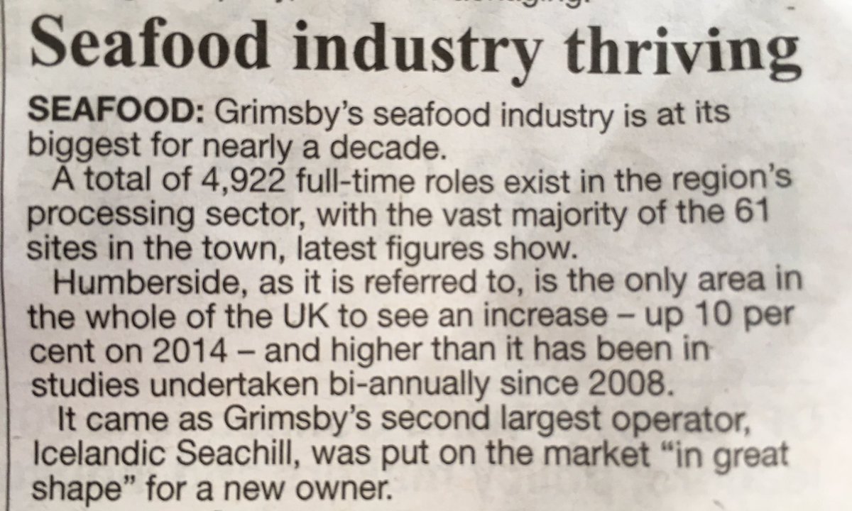 OH_Services's tweet photo. Oh my cod! 🐟 We're very proud to work with so many companies in Grimsby's seafood industry. #GreatGrimsby https://t.co/CsqNocQtDl