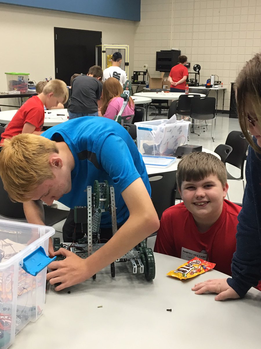 GMS_STEM's tweet photo. GMS Robotics students starting their training at RAMTEC camp. https://t.co/ca4ZB2NMqk