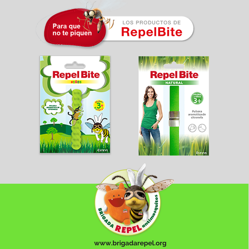 AfterBiteEs's tweet photo. La pulseras #RepelBite te ayudan evitar picaduras, y además con ellas colaboras en la prevención del Zika &amp; el Dengue. #BrigadaRepel2 https://t.co/lZPhe7k0V3