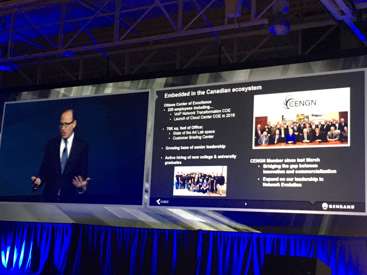 SachaGera's tweet photo. @CENGNCanada @Invest_Ottawa @GENBAND @JimWatsonOttawa @Bob_Chiarelli shoutout to the team at cengn at the #canadiantelecomsummit https://t.co/nsoQufueyC