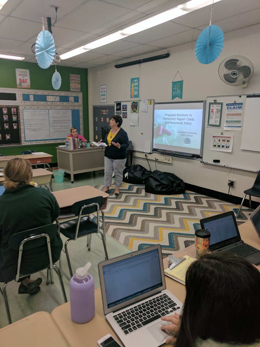 Mrs. Silverstein presenting to our teachers! 😄 #MTPSPride #PoMoPride
